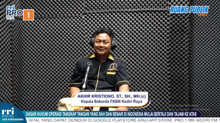 Penegakan Hukum Mulai Tajam ke Atas, Kepala FKBN Kediri Raya Uraikan Legalitas OTT