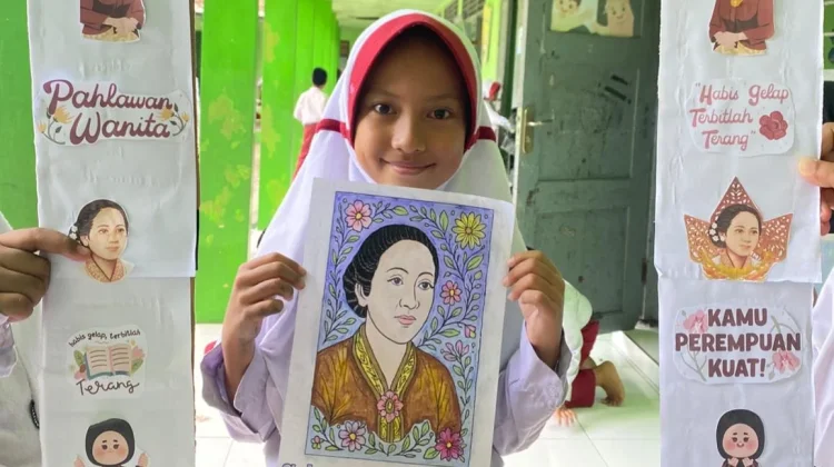 Anak Indonesia Antusias Hidupkan Kembali Sosok 'Kartini' lewat Warna