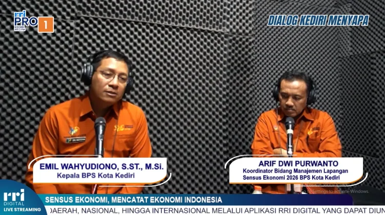 BPS Kota Kediri Siap Gelar Sensus Ekonomi 2026 Sasar 17 Sektor Usaha