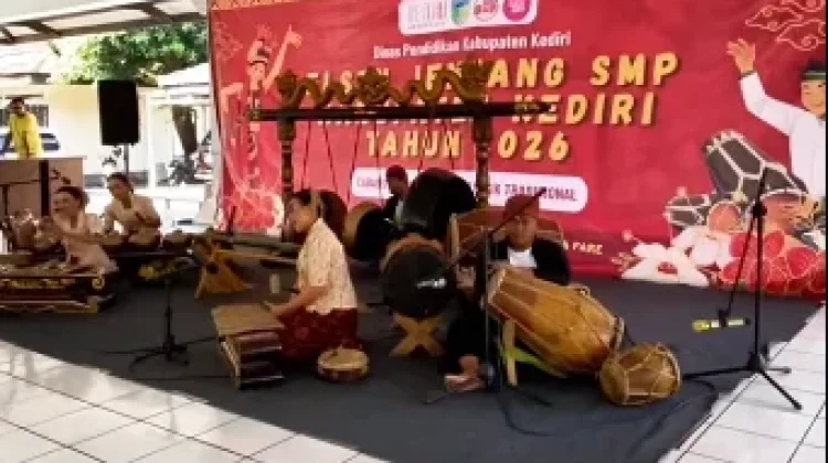 Ratusan Peserta Ikuti FLS3N SMP Tingkat Kabupaten Kediri