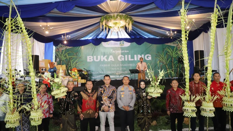 Musim Giling 2026 Dimulai, Kapolres Kediri Dukung Produksi Gula PG Ngadirejo