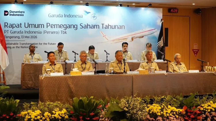Gelar RUPST, Garuda Indonesia Catat Angkut 5,42 Juta Penumpang Januari-Maret 2026