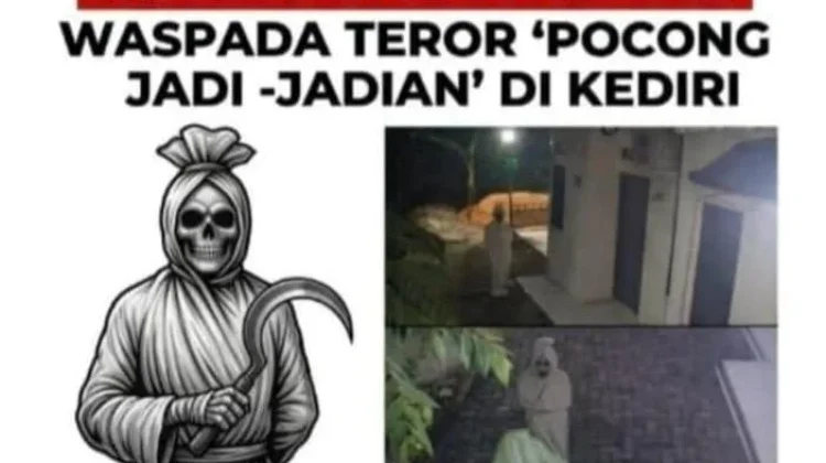 Polres Kediri Tegaskan Kabar Begal Pocong, Hoaks