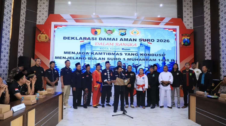 Mendekati 1 Muharram, Perguruan Silat di Kota Kediri Deklarasi Aman Suro 2026