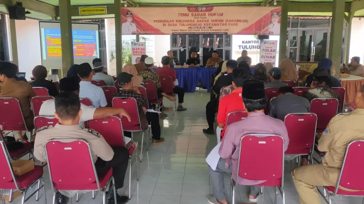 Tingkatkan Pemahaman Hukum, Pemkab Kediri Gelar Temu Sadar Hukum di Tulungrejo