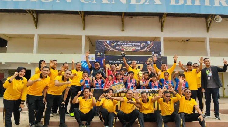 Puluhan Tim Meriahkan Turnamen Sepak Bola KU-10 Piala Kapolres Kediri 2026