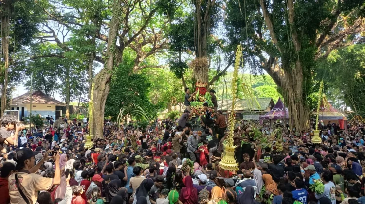 Ribuan Warga Kediri Meriahkan Sedekah Bumi Kirab Kebur Ubalan 2026