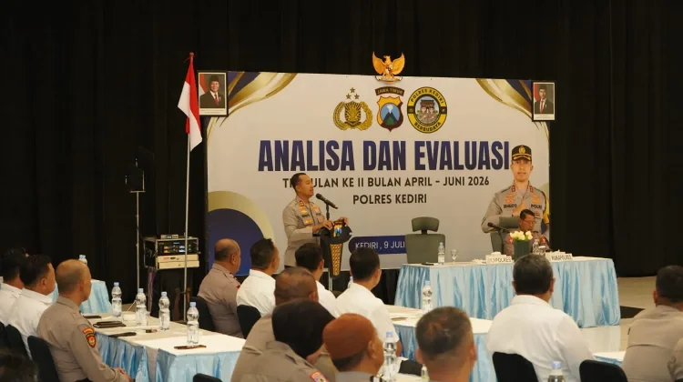 Perkuat Layanan Publik, Polres Kediri Gelar Anev Triwulan