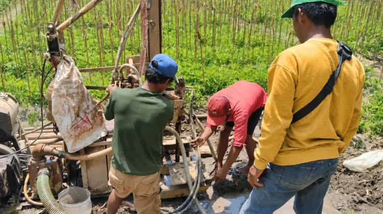 Petani di Kediri Andalkan Sumur Bor Hadapi Kemarau
