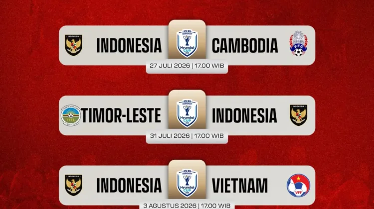 Jadwal Lengkap Timnas Indonesia di Piala Hyundai ASEAN 2026