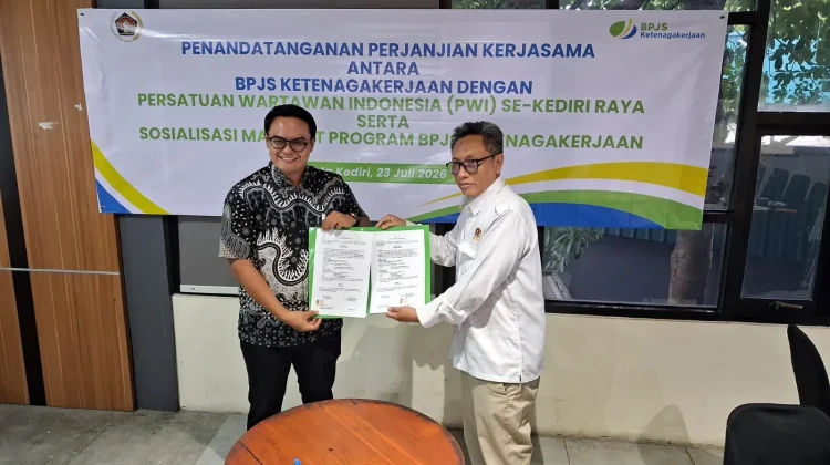 Perjuangkan Jaminan Sosial, PWI Kediri Raya dan BPJS Ketenagakerjaan Sinergi