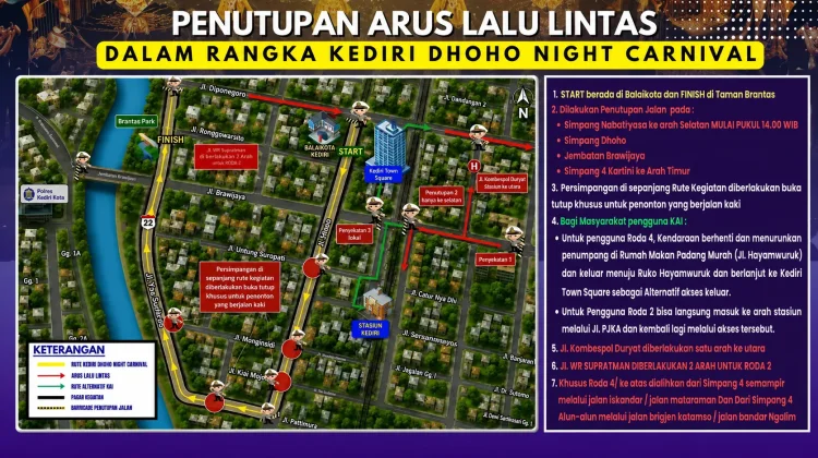 Rekayasa Lalin dalam Rangka DNC 2026 Dimulai, Sejumlah Ruas Jalan Ditutup