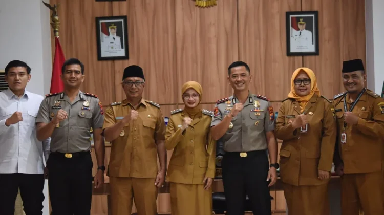 Vinanda dan Kapolres Kediri Kota Baru Sepakat Tingkatkan Kolaborasi