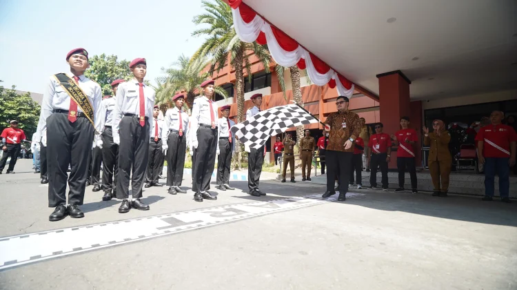 Sebanyak 120 Regu Ikuti Lomba Baris, Bupati Kediri Titip Pesan Stop Bullying