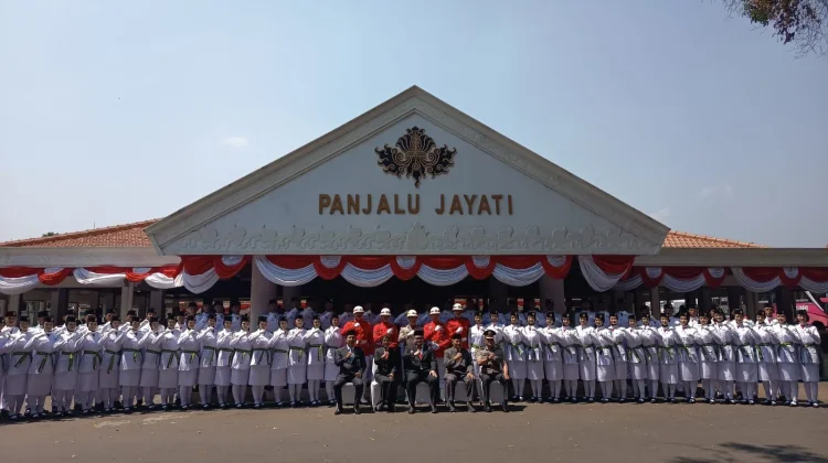75 Paskibraka Kabupaten Kediri 2026 Dikukuhkan