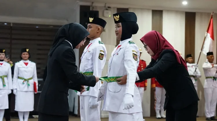Pascapengukuhan, Paskibraka Kota Kediri Siap Jalankan Tugas HUT ke-81 RI