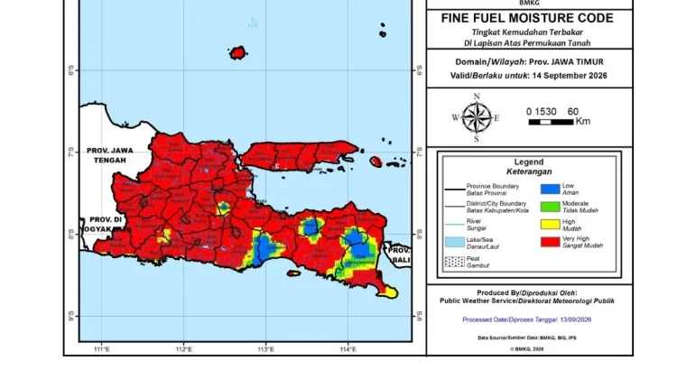 Prakiraan Cuaca Kabupaten Kediri, Himbau Masyarakat Tidak Bakar Lahan