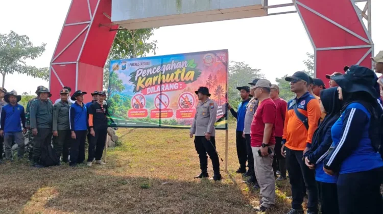 Polres Kediri Tingkatkan Deteksi Dini Karhutla di Gunung Kelud