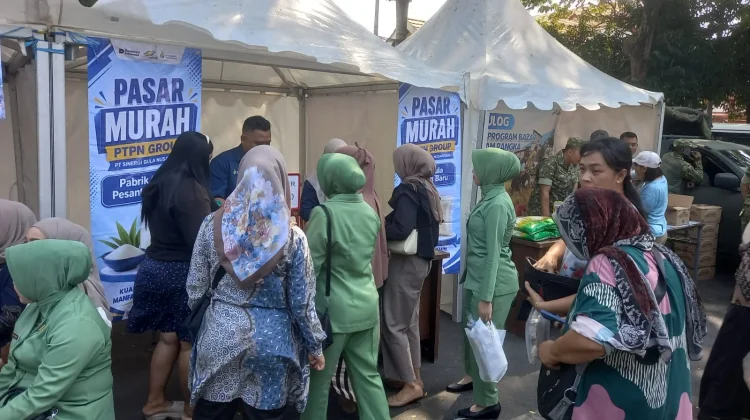 Bazaar HUT ke-81 TNI di Kediri, Buka Peluang UMKM Gerakkan Ekonomi Lokal