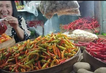 Cabai Rawit di Pasar Pamenang Pare Tembus Rp110.000