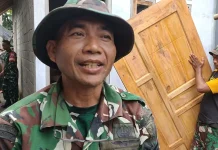 TNI AU Rehab Rumah di Desa Gadungan Kediri