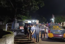 Petugas Bubarkan Sahur On The Road di Desa Datengan Kediri
