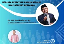 Menumbuhkan Sikap Moderat Beragama untuk Menjaga Persatuan Bangsa