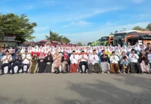 Menjelang Lebaran, Ribuan Santri Tebuireng Jombang Mudik Bareng