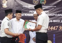 Remisi Idulfitri, Empat Narapidana Lapas Kediri Bebas
