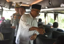 Ratusan Peserta Antusias Ikut Balik Gratis dari Kota Kediri