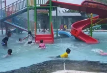 Libur Lebaran, Wahana Tirta Wisata Jombang Diserbu Pengunjung