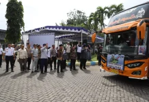 Program Balik Gratis 2026, Ratusan Pemudik di Jombang Diberangkatkan