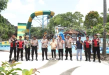 Kapolres Kediri Cek Fasilitas Keselamatan di Area Wisata