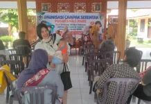 Pemkab Kediri Lakukan Imunisasi Kejar Campak Secara Serentak