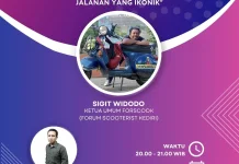 Kuatnya Solidaritas Antar Pencinta Vespa di Jalanan