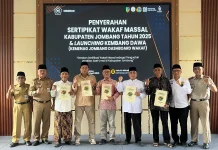Percepatan Legalitas Aset, 403 Nazhir di Jombang Terima Sertifikat Tanah Wakaf