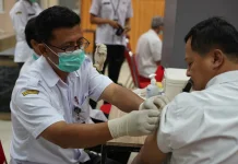 Cegah Kasus Campak, Dinkes Kota Kediri Vaksinasi Tenaga Kesehatan