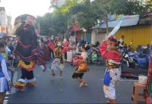 CFD Kediri Meriah, Siswa Tampilkan Jaranan dan Karate
