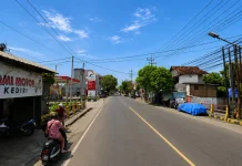 Jembatan Kaliombo I Kota Kediri Ditutup Total