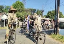 Parade Sepeda Nusantara IV di Candi Tegowangi Kediri Dimeriahkan 3.500 Ontelis