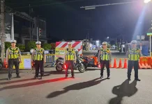 Cegah Kejahatan, Petugas Patroli Berbagai Titik Rawan di Kota Kediri