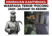Polres Kediri Tegaskan Kabar Begal Pocong, Hoaks