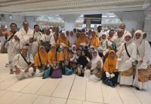 Jemaah Haji Kloter 111 Kabupaten Kediri Gelar Doa Awal Tahun Hijriah di Makkah