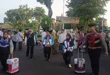 Jemaah Haji Kloter 60 dan 61 Tiba di Jombang