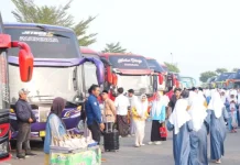 Libur Kenaikan Kelas, 2.200 Santri Tebuireng Mudik Bareng