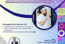Cukur Gratis Sambil Baca Buku: Cara Unik Barberman Kediri Tingkatkan Literasi Anak