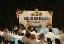 Perkuat Layanan Publik, Polres Kediri Gelar Anev Triwulan