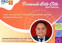 KKN UB Kediri Dorong Ekonomi Sirkular Perkuat Ketahanan Pangan