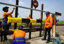 KAI Daop 7 Madiun Tutup Perlintasan Sebidang di Papar