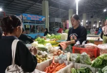 Harga Sayuran di Pasar Wates Kediri Relatif Stabil saat Kemarau